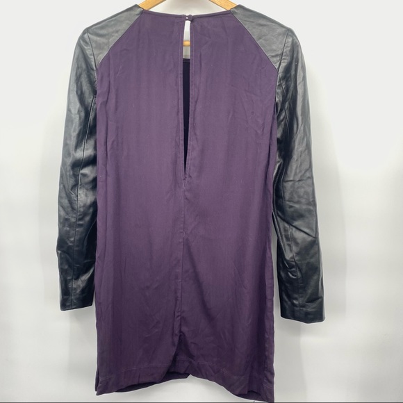 Mason Michelle Mason Lambskin Sleeve Purple Picture - Picture 2 of 5